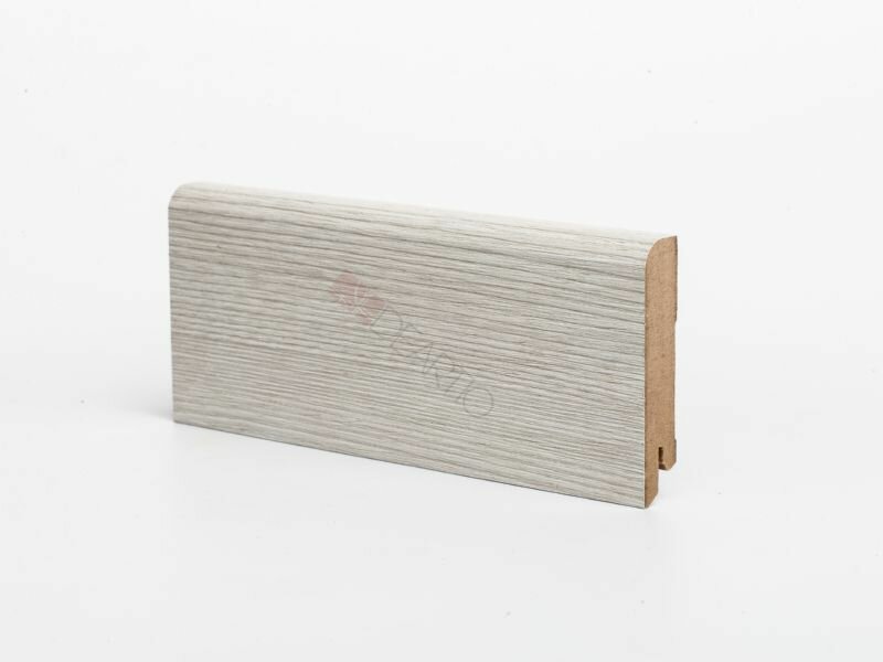 Плинтус Напольный МДФ Ликорн B202-01 Светло-Серый В80хТ16хД2050 мм / DeArtio.