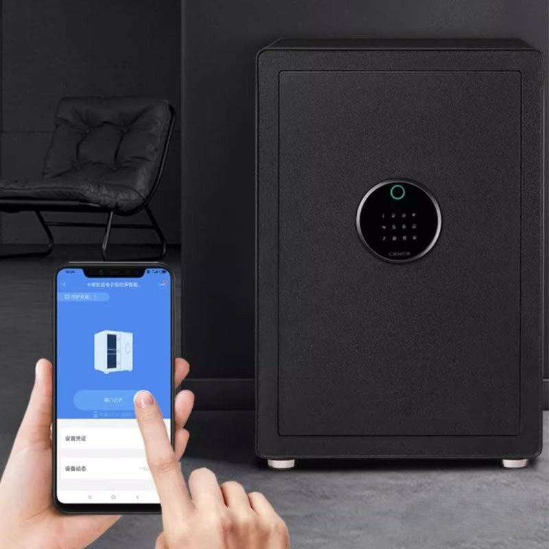Электронные Сейфы Xiaomi Умный электронный сейф со сканером отпечатка пальца Xiaomi CRMCR Cayo Anno Iron Pro Safe Box Black (BGX-X1-150MP)