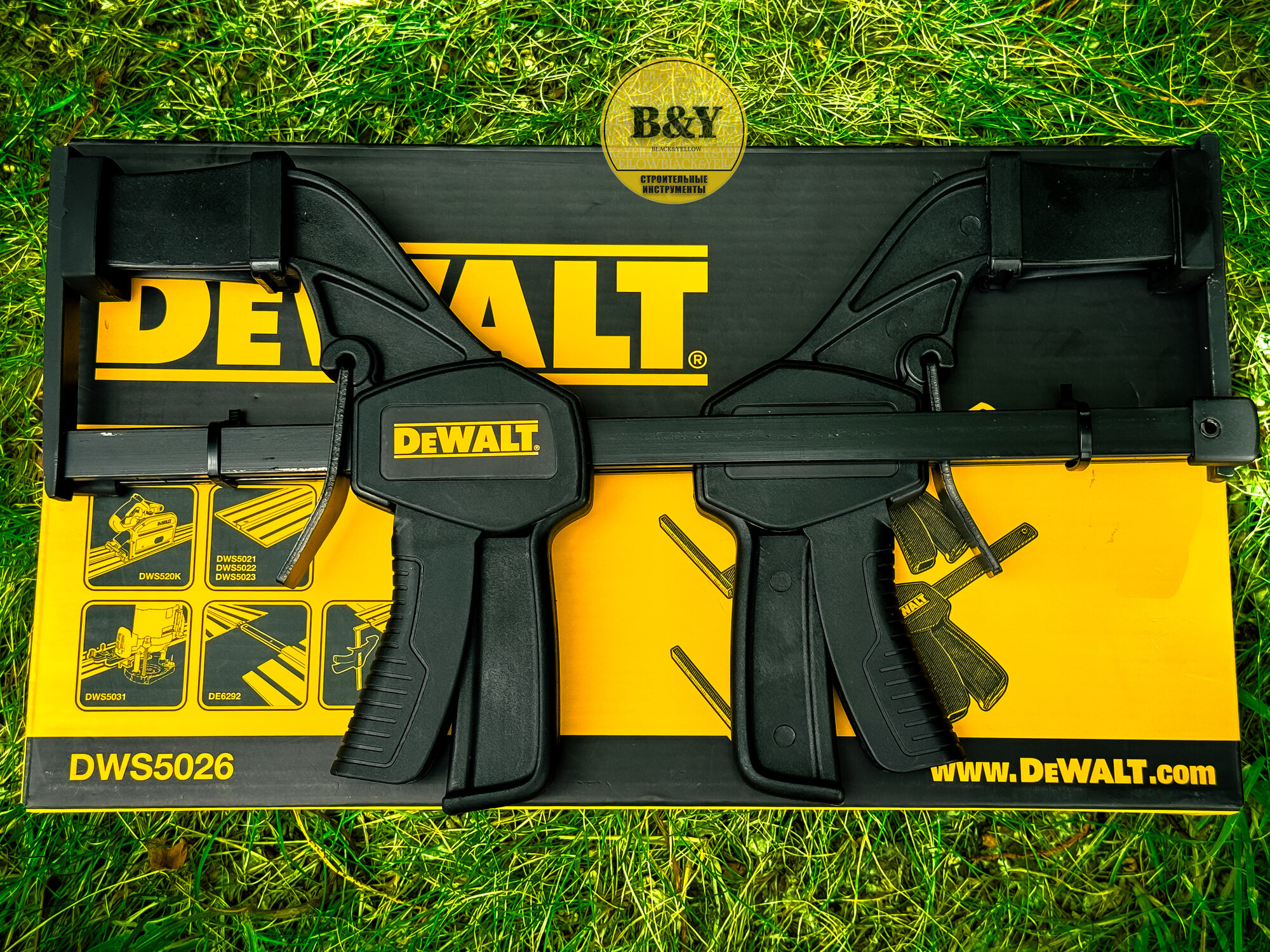 Струбцины DEWALT DWS5026 для направляющих шин — фото 1