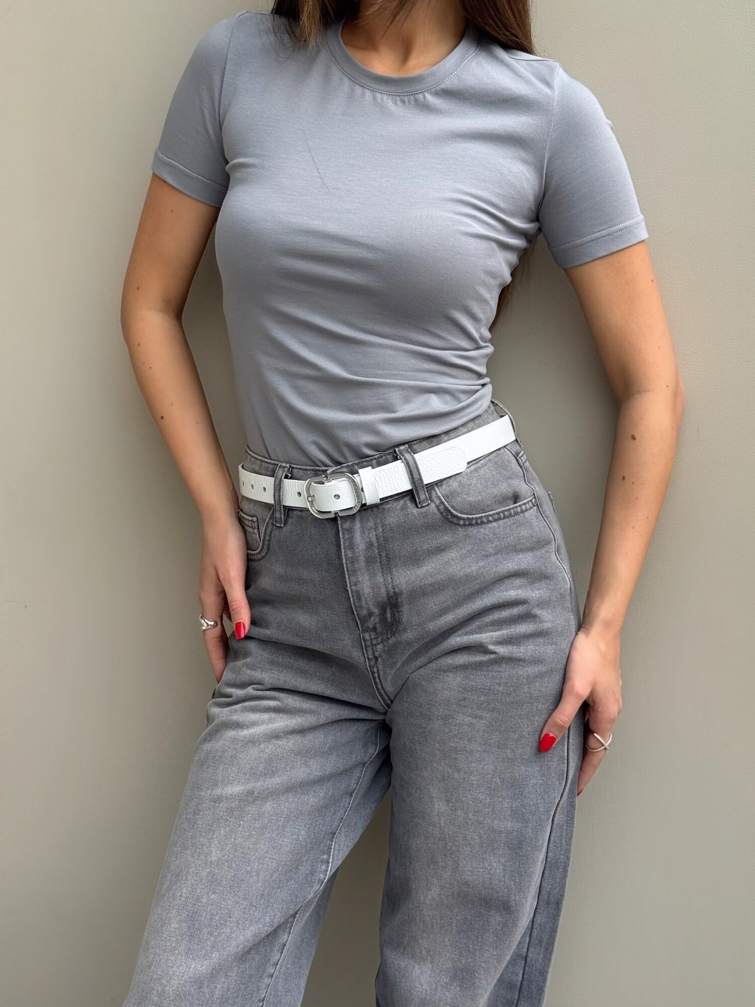 Ремень Beautiful Birds для женщин, размер 95, белый — фото 1