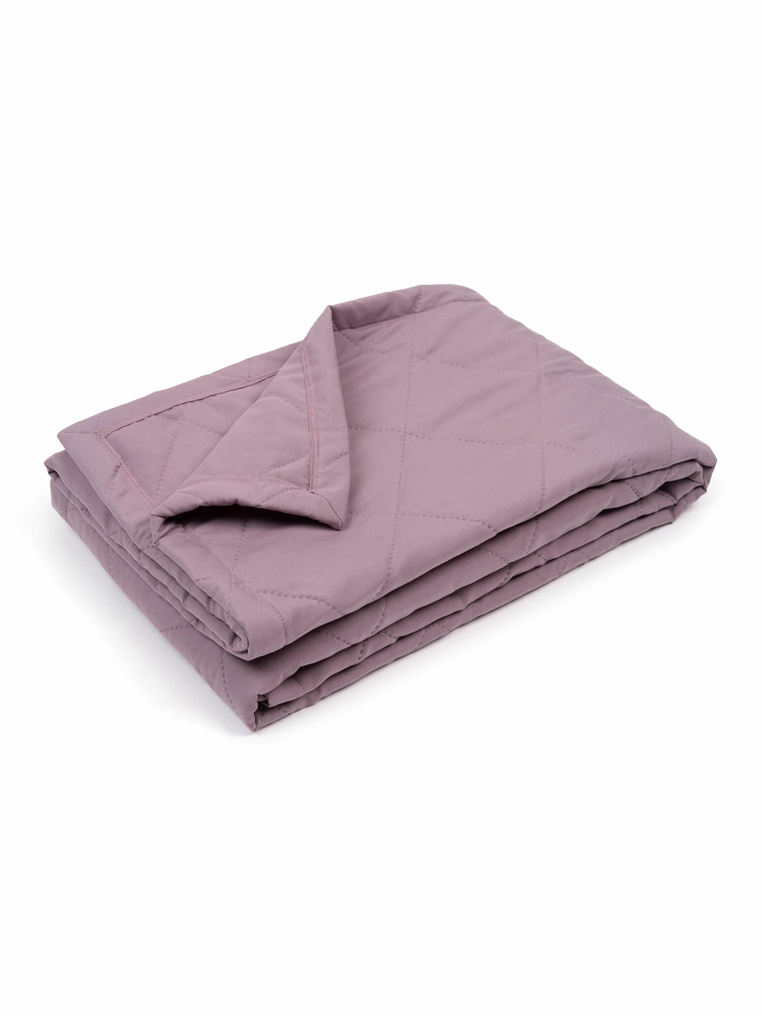HILLSON Покрывало на кровать, диван 120х200 цвет лиловый, стеганое, поликоттон — фото 1