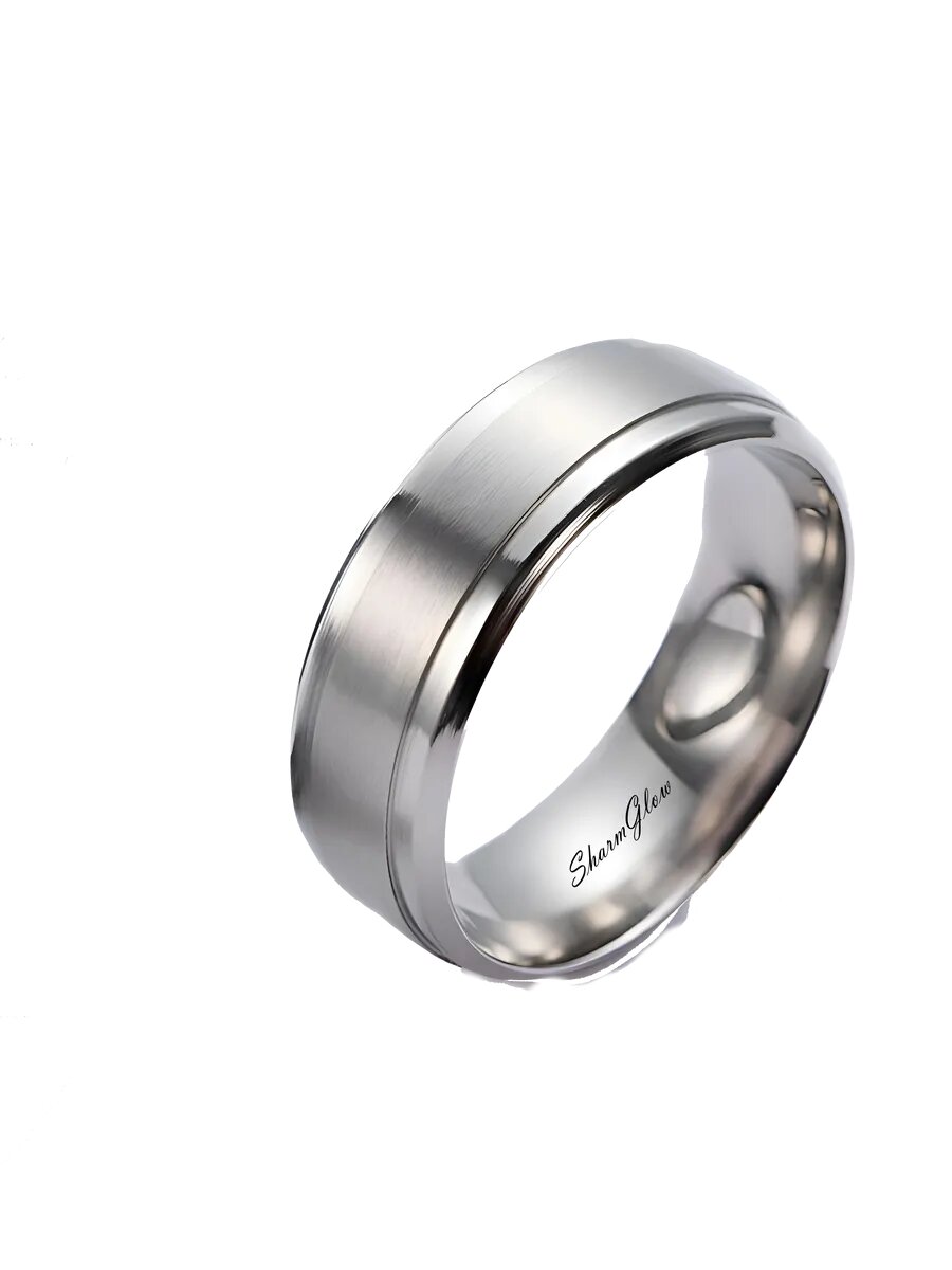Кольцо обручальное SharmGlow, размер 18.5, ширина 8 мм — фото 1