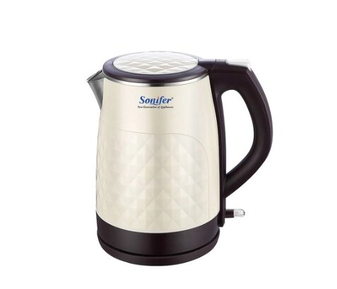 Чайник Sonifer SF-2025, металл/пластик, 1.8 л, блокировка без воды — фото 1