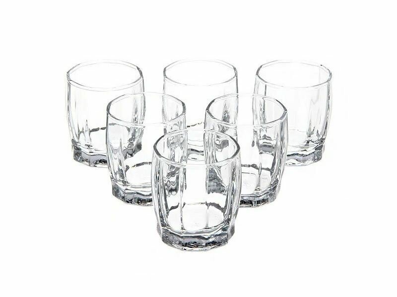 Набор стопок Pasabahce "Dance", 55 мл, стекло, подарок, 6 штук — фото 1