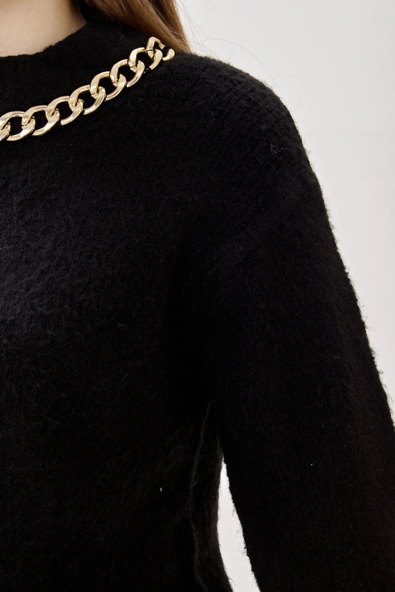 Свитер Selfie, размер M, , черный — фото 1