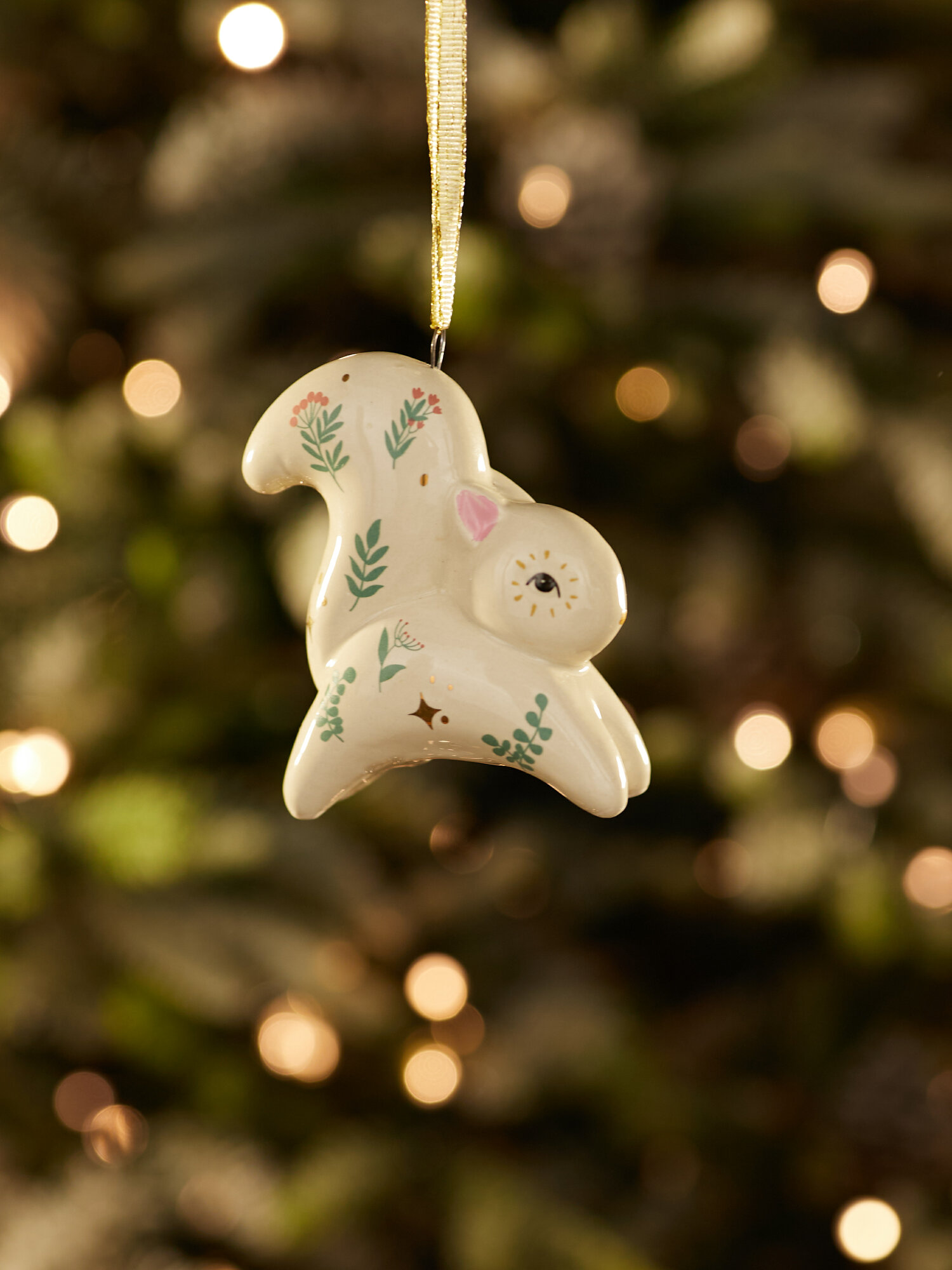 Елочная игрушка Лавка Чудес "Белка", фарфоровая, 5,4 см, Новый год — фото 1