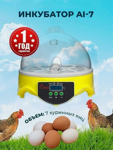 Изображение товара Инкубатор несушка, для куриных, гусиных, перепелиных, ручной переворот, белый