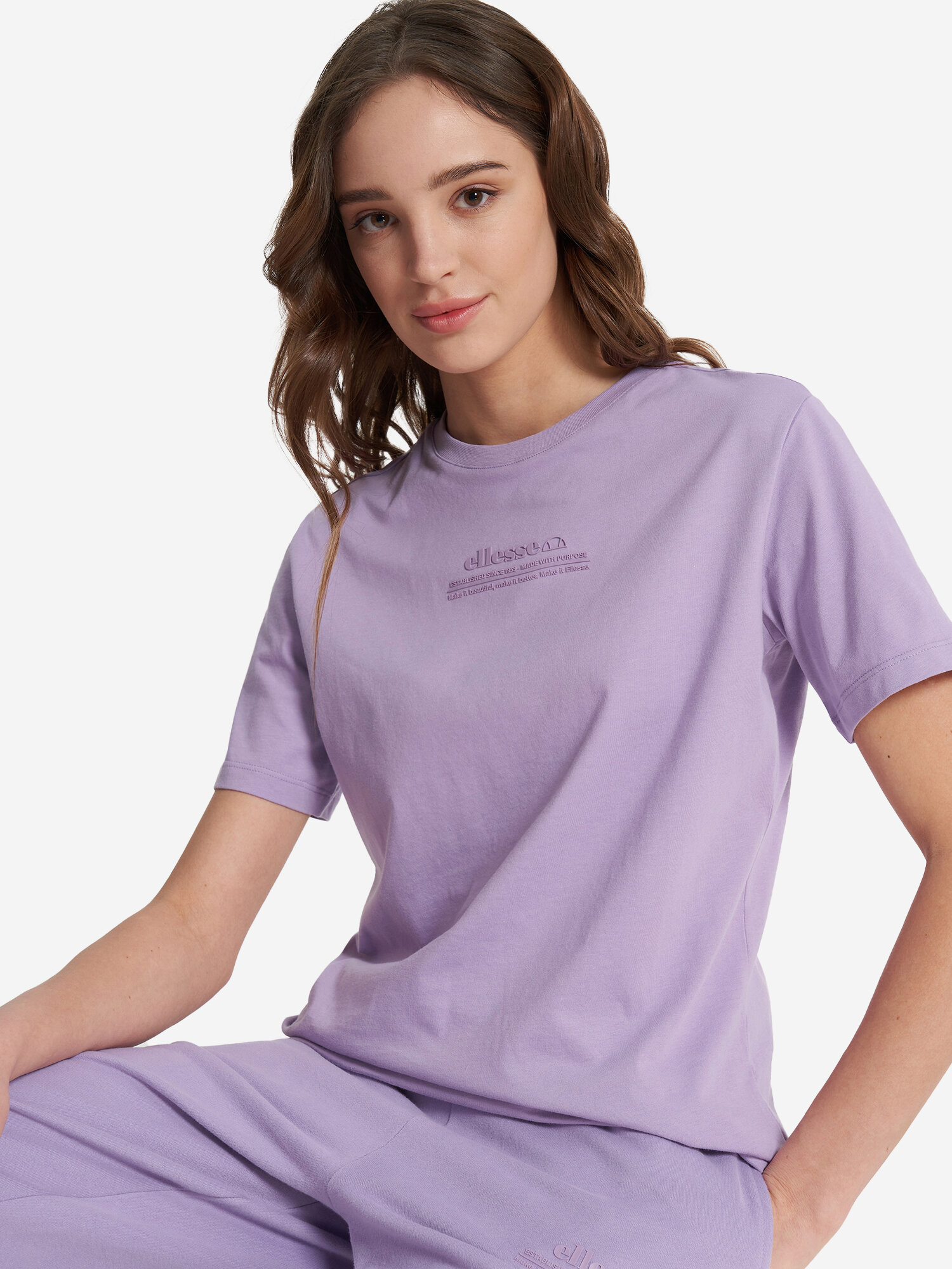 Футболка ellesse REGULAR T-SHIRT, размер L, сиреневый