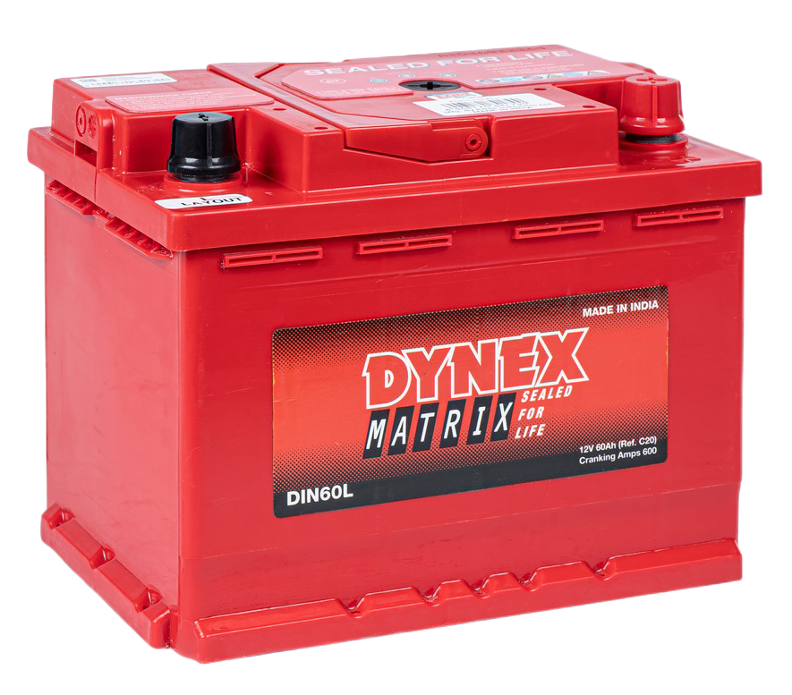 Автомобильный аккумулятор EXIDE Dynex Matrix 60 Ач 600А о. п. (242x175x190) Индия