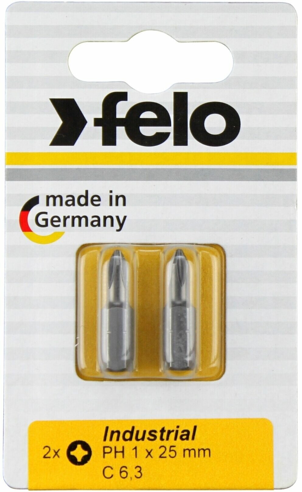 Felo Бита крестовая ударная PH 1X25 2шт 02201036 .