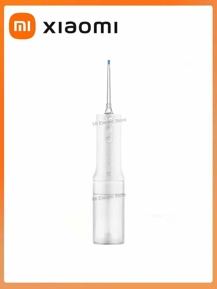KNOW EASY-Ирригатор для полости рта беспроводной портативный Xiaomi Electric Flusher 2 MEO705, 2 насадки