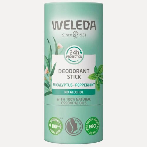 Изображение товара Дезодорант WELEDA Мята и эвкалипт стик 24 защиты от неприятного запаха часа 50 мл