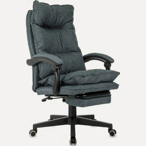 Изображение товара Кресло руководителя Бюрократ CH-820MSG-F синий 38-416 крестов. пластик подст. для ног