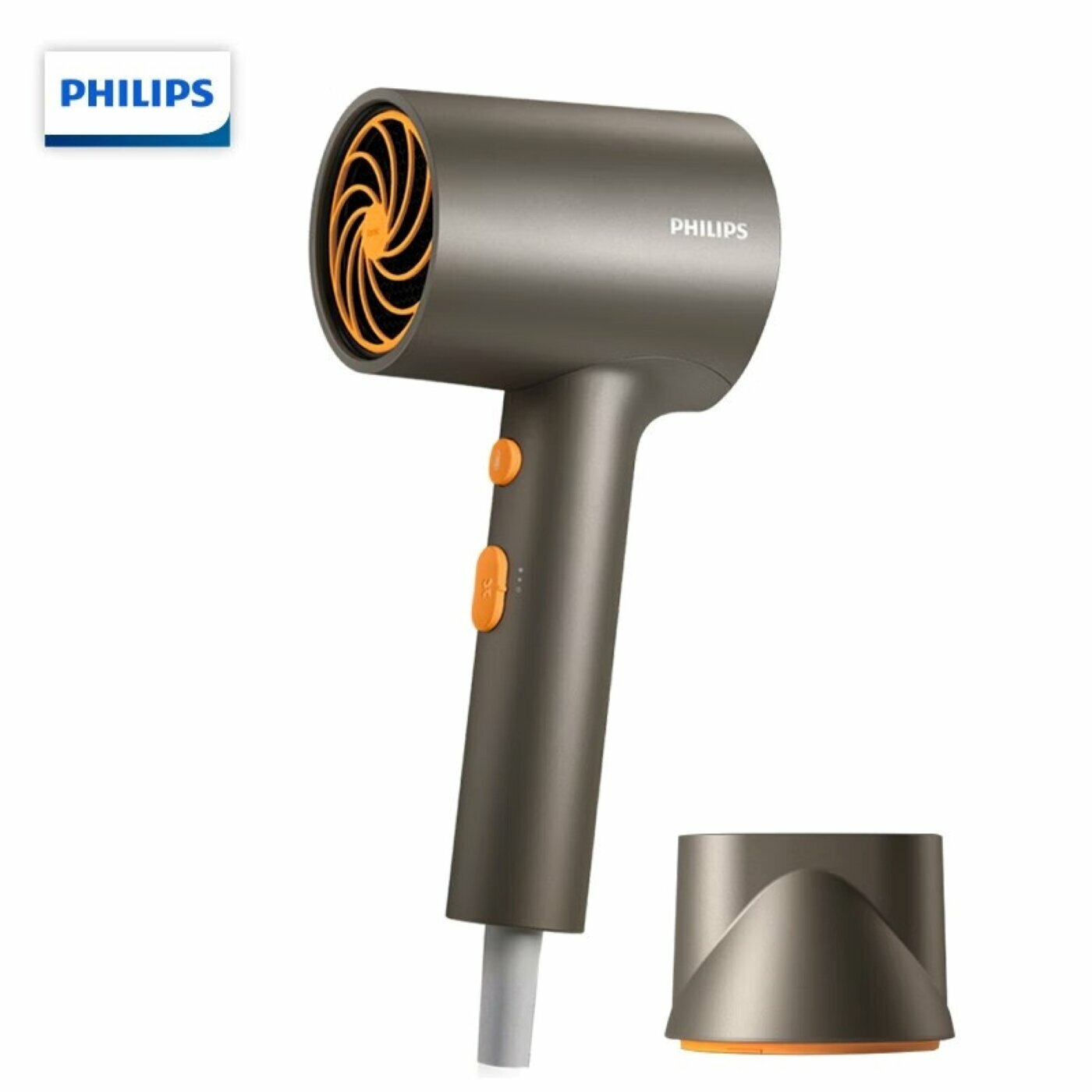 Бытовой фен PHILIPS высокой мощности с 30 миллионами отрицательных ионов (1600 Вт, 20 м/с)
