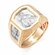 Печатка Diamant online, красное золото, 585 проба