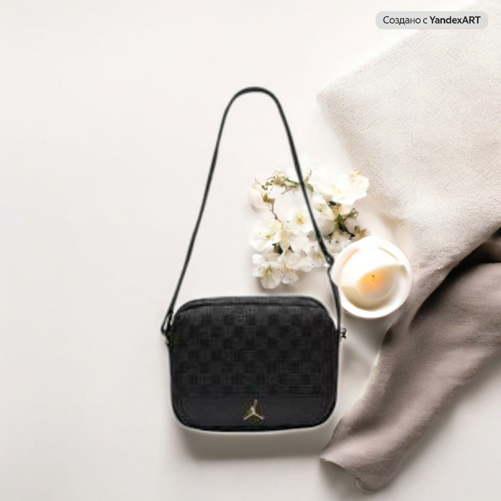 Сумка-рюкзак Jordan Jordan 23, фактура матовая, гладкая, черный/желтый — фото 1