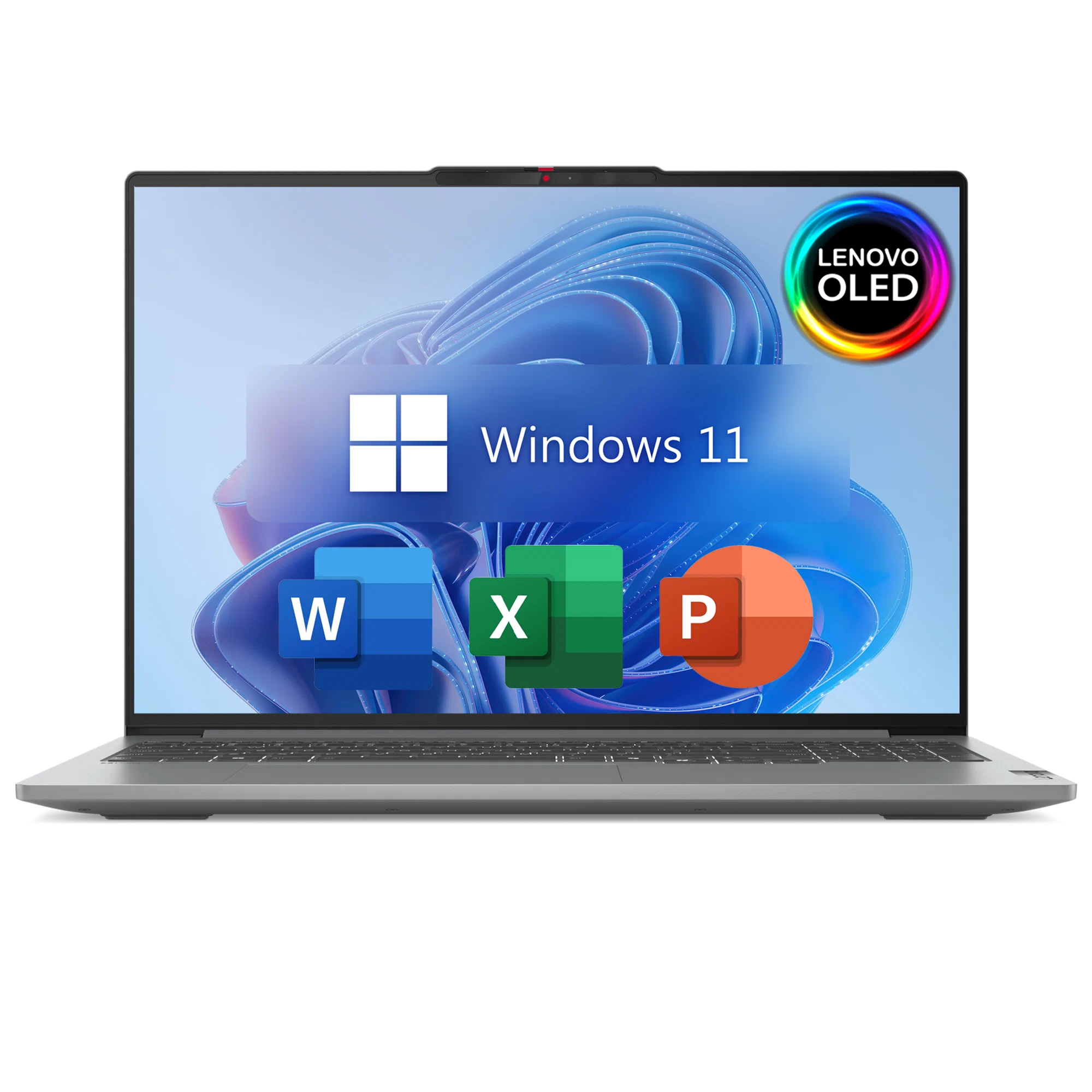 14" Ноутбук Lenovo IdeaPad 5 Pro OLED, 2.8K (2880x1800), 130% sRGB, 120Hz, AMD Ryzen 7 8745H (4.9 ГГц), RAM 24 ГБ, SSD 1 ТБ, AMD Radeon 780M, Windows 11 Pro + Office 2021 Pro Plus, Русская раскладка, Цельнометаллический корпус