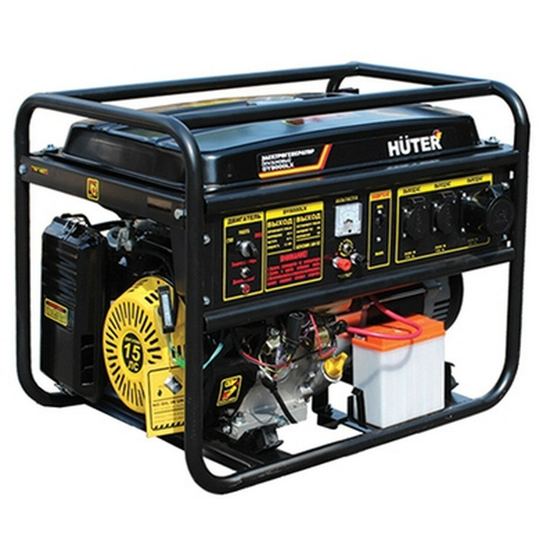 Электрогенератор Huter DY8000LX 65кВт 25л 8ч 790x560x590мм 94кг