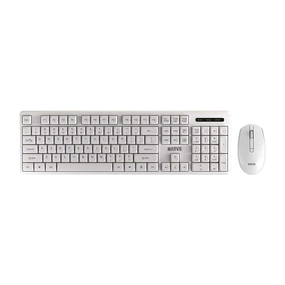Беспроводной игровой комплект MARVO WS005-WH, клавиатура, мышь, 2,4G