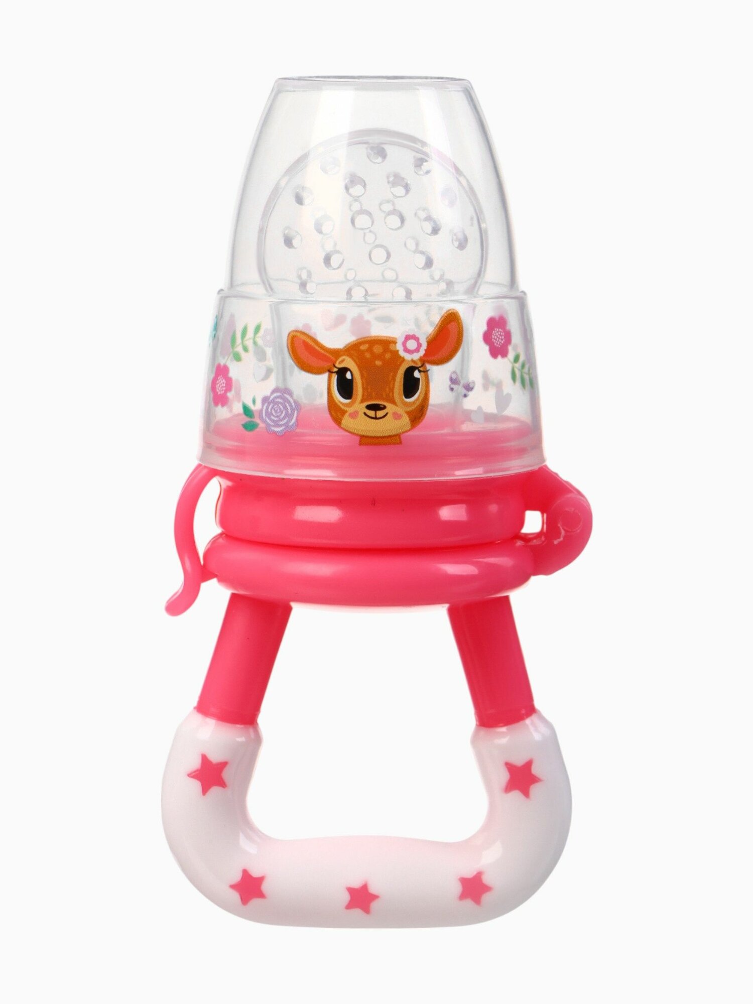 Ниблер для прикорма, от 5 месяцев, с силиконовой сеточкой, размер М "Оленята"