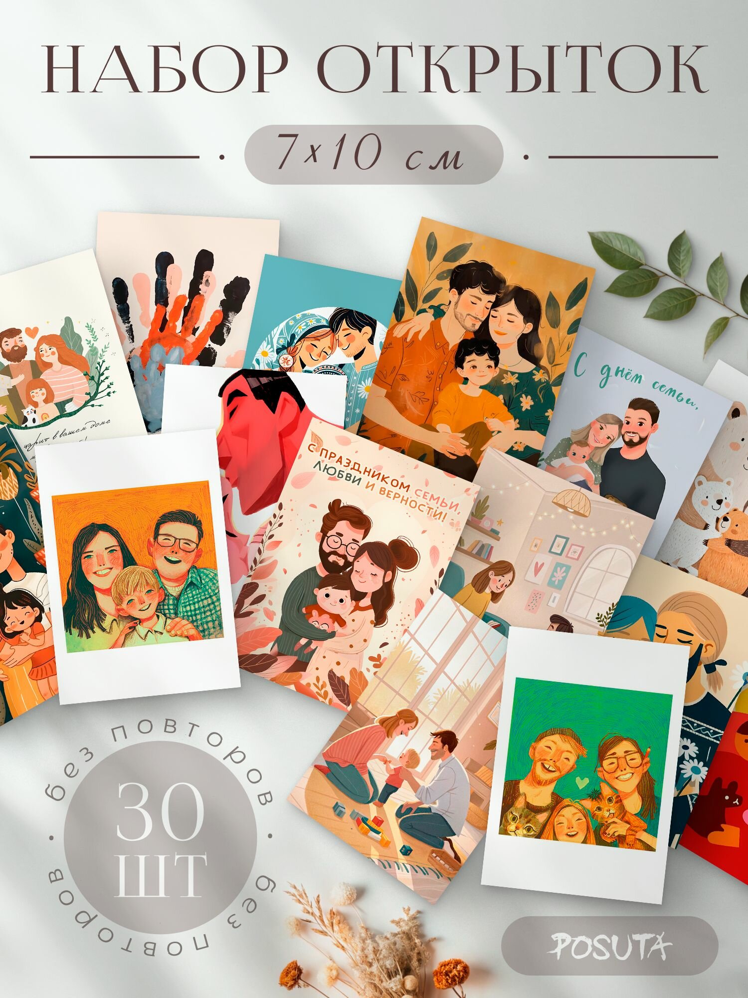 Открытки мини на день семьи любви и верности