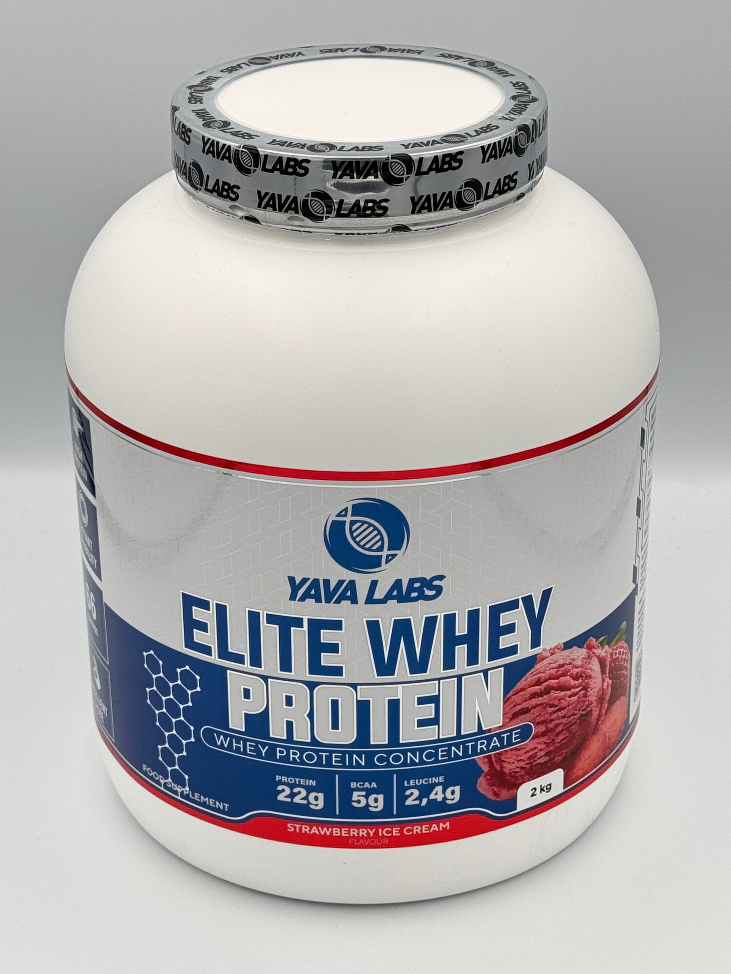 Yava Labs Whey 2kg Strowberry протеин ява лабс Клубника для мышц