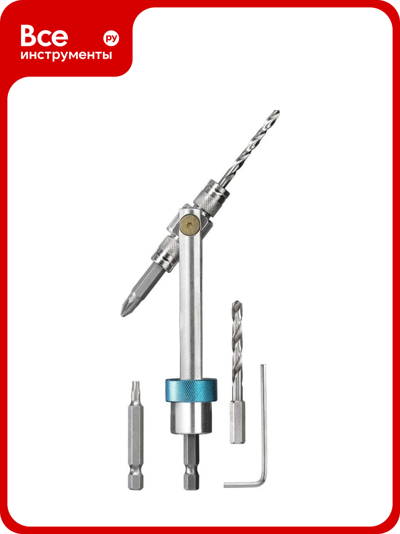 Держатель наконечников с быстро защелкивающимся замком  6 частей  KWB 100900
