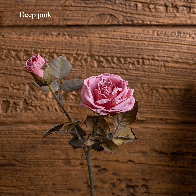 Искусственные розы розовые, 12 дюймов, Dark pink