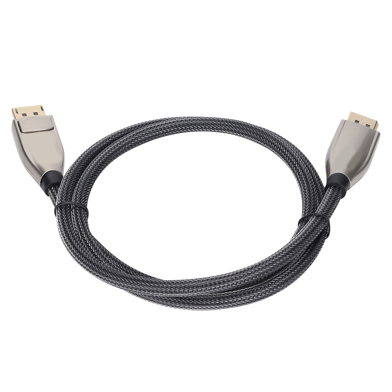 Кабель-адаптер DisplayPort длиной 1 метр, ультратонкая версия 1.4, поддержка 8K, высокоскоростное подключение данных, для дисплеев 4K (серебристый)