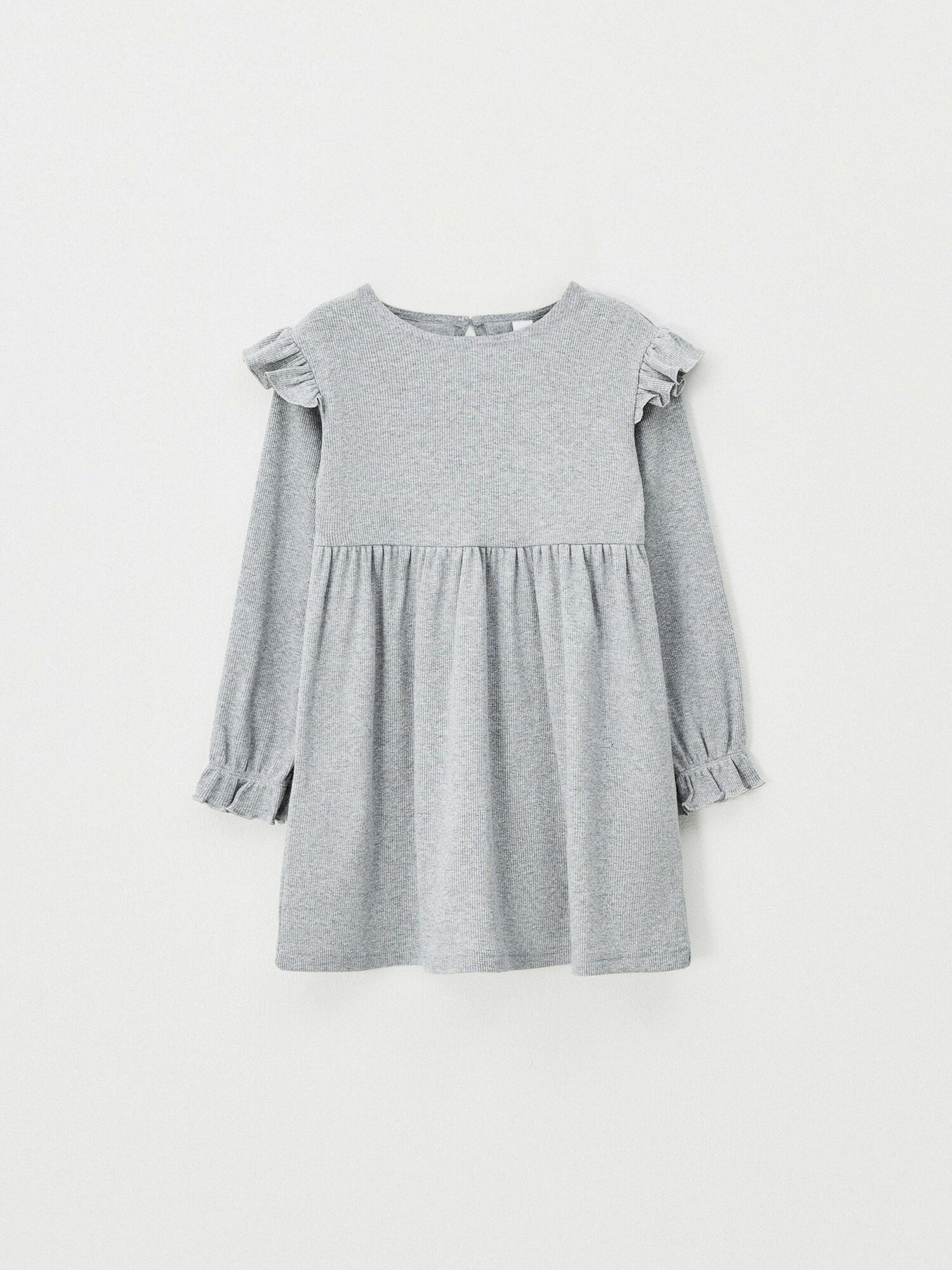 Платье Sela, размер 116, серебро — фото 1