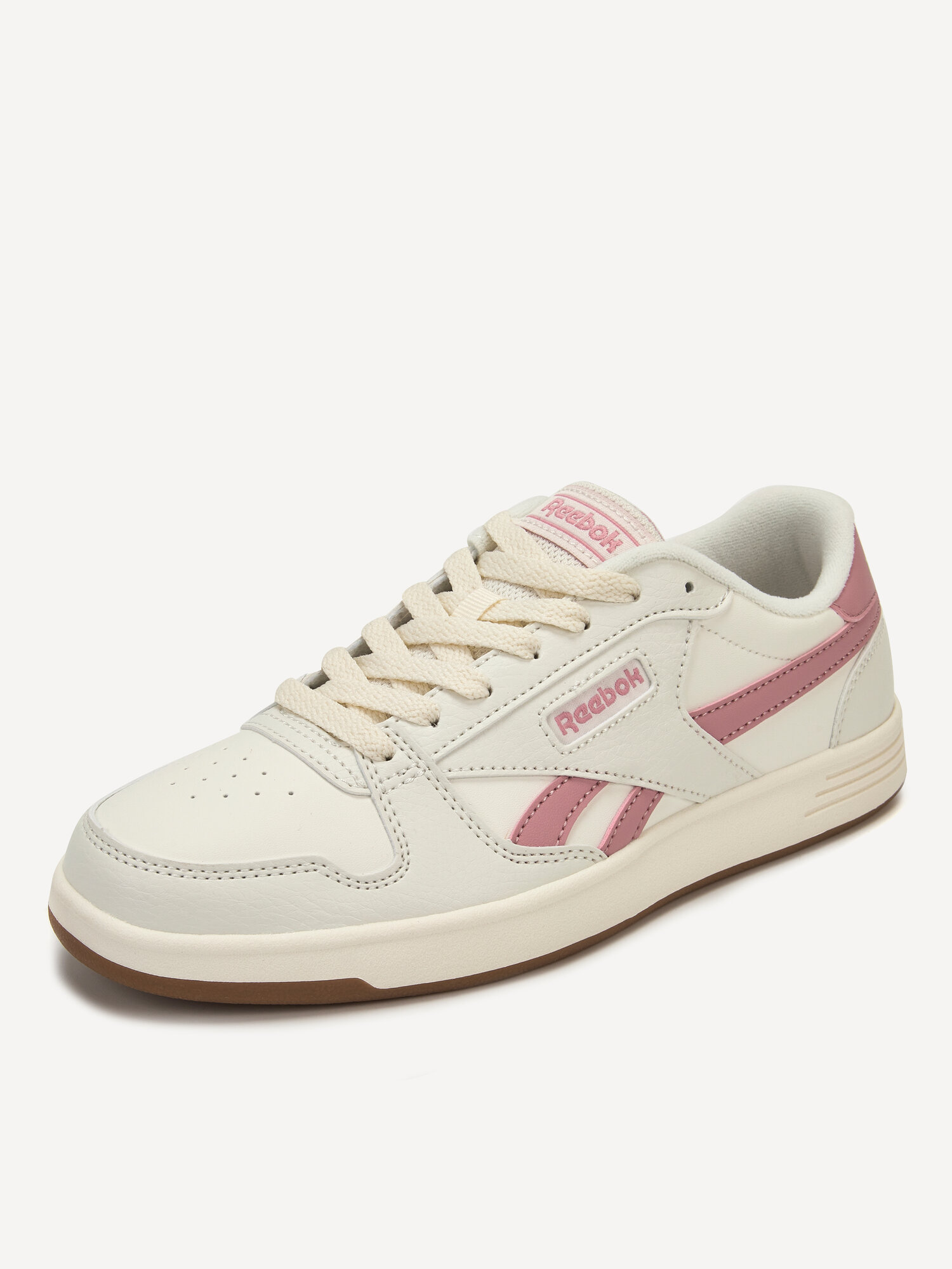 Кроссовки Reebok Match Prime, размер 5,5 US, молочный/розовый — фото 1
