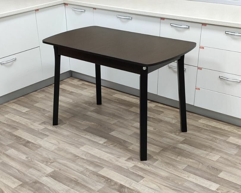 фото Стол обеденный раздвижной/раскладной Надиа ПО ЛДСП Венге №2 черная