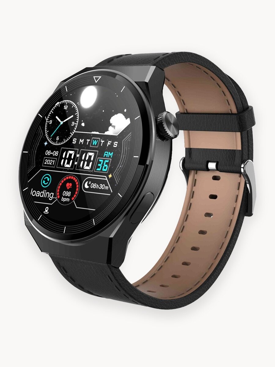 Умные часы WearFit X5 Pro 46 мм GPS, черный.