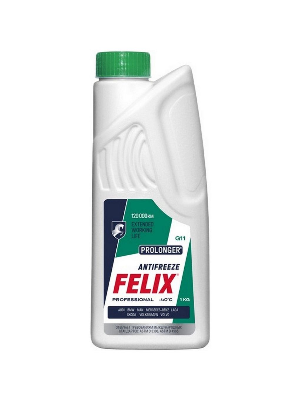 Антифриз Felix Prolonger G11 зеленый -40 С 1 кг