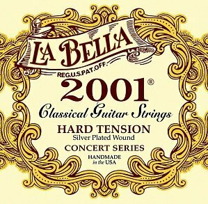 Струны для классической гитары La Bella 2001H 2001 Hard 30-44, La Bella (Ла Белла)