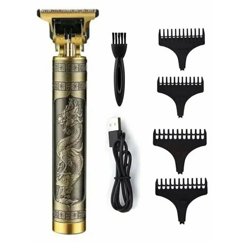 Триммер для бороды и усов Vintage T9 Триммер мужской золотой дракон 421₽