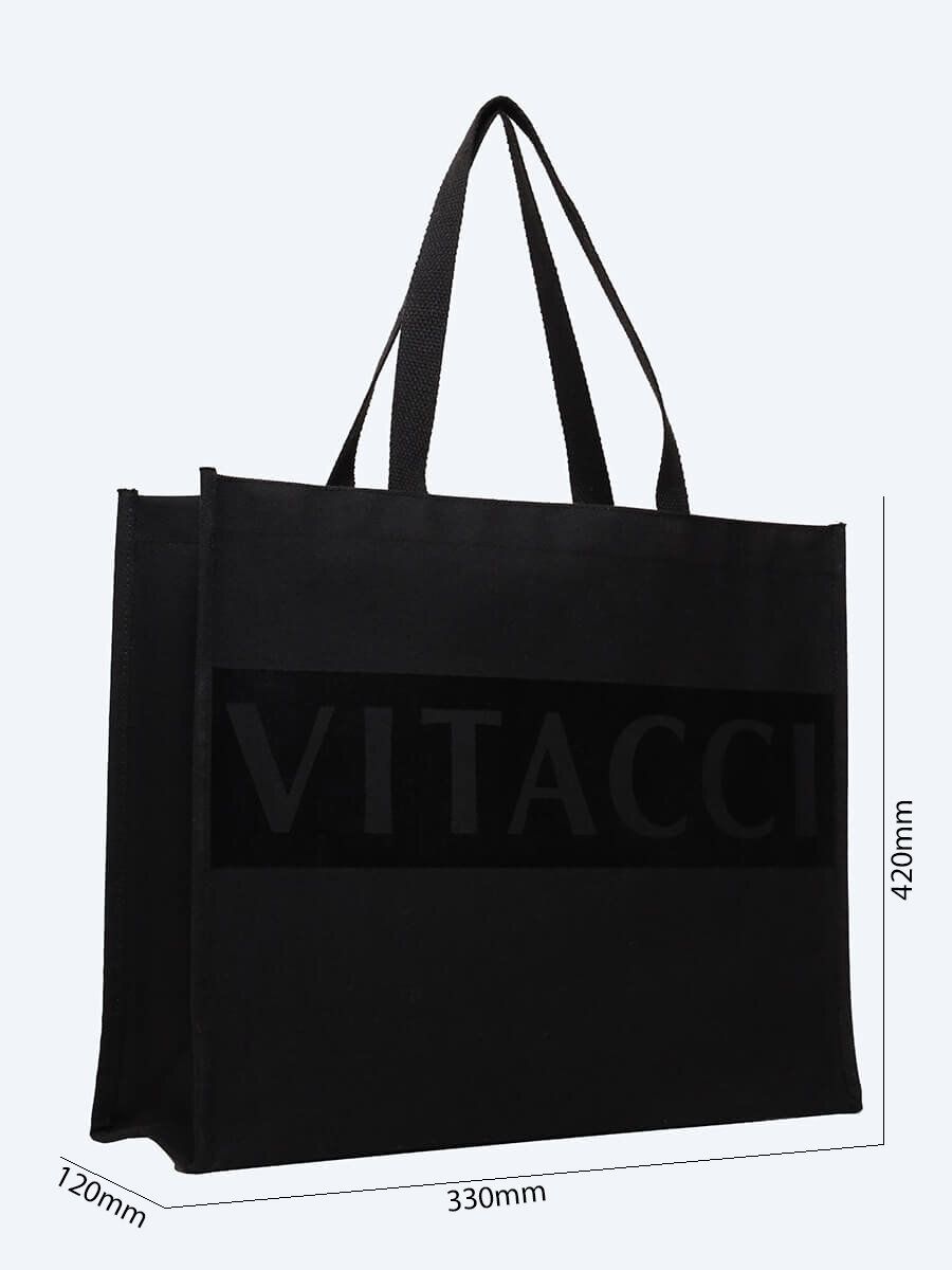 Сумка шоппер VITACCI, фактура матовая, черный — фото 1