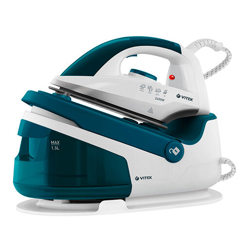 Парогенератор Vitek VT-2830, 2400 Вт, Керамическая подошва, Белый/White