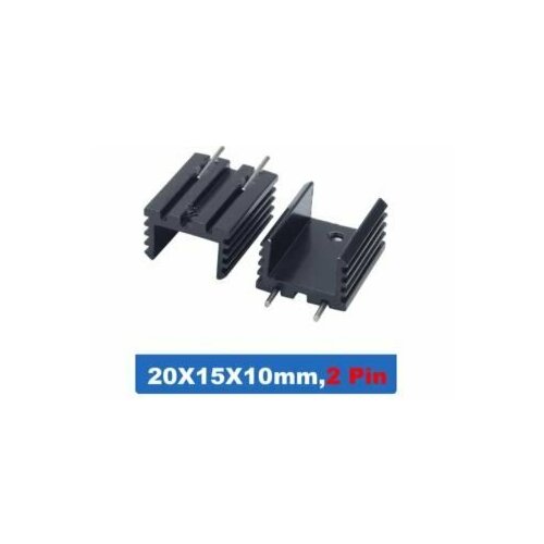 Алюминиевый радиатор TO-220 Mosfet 20x15x10мм 2Pin 210₽
