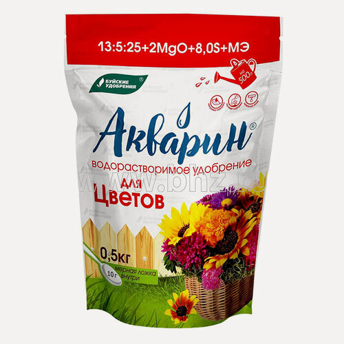 Изображение товара Удобрение Акварин цветочный 0,5 кг (БХЗ)