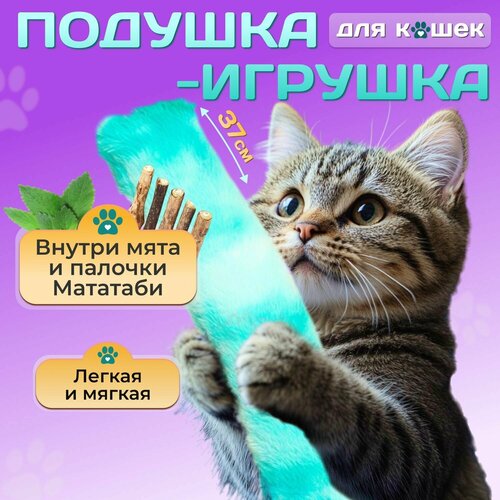 Игрушка для кошек с кошачьей мятой, мягкая подушка дразнилка когтеточка