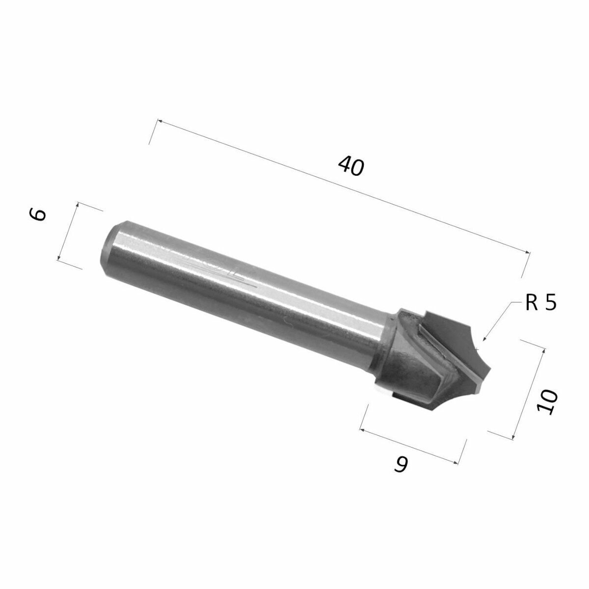 Фреза DJTOL NRD610 фасонная радиусная кромочная (по дереву, ДСП, пластику)