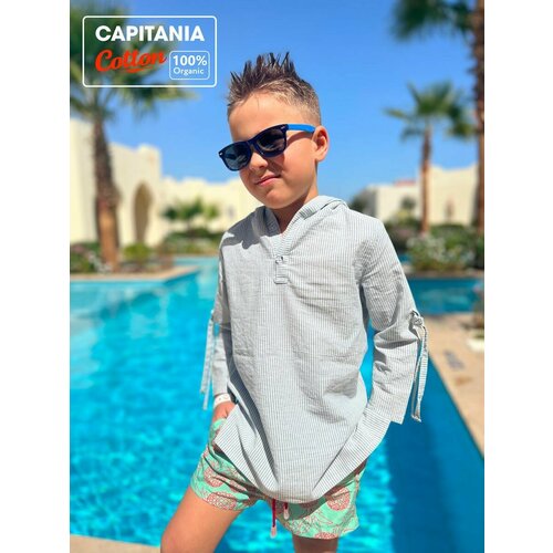 фото Накидка capitania jeans, размер 98-104, джинс