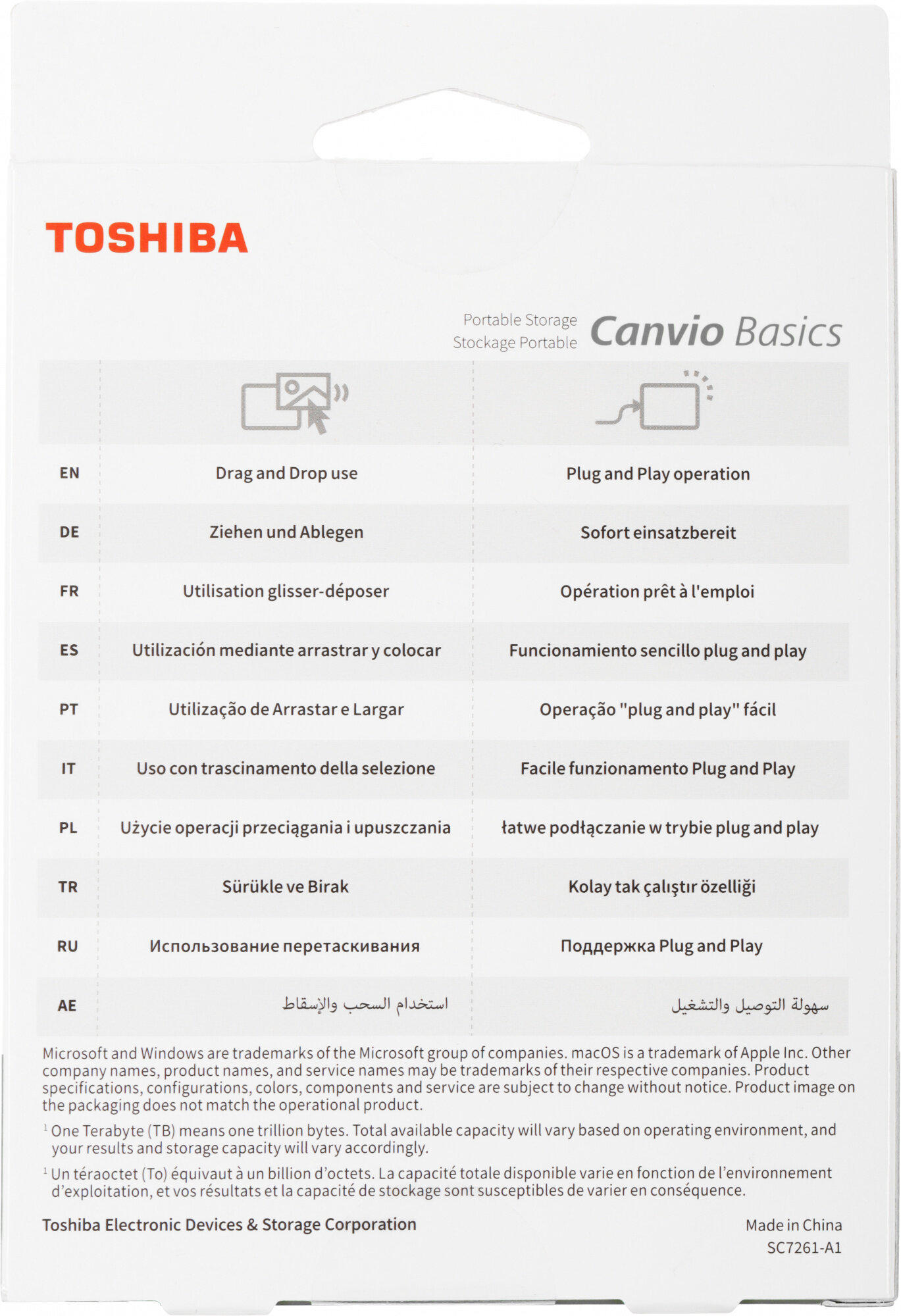 Внешний жесткий диск Toshiba HDTB540EK3CA