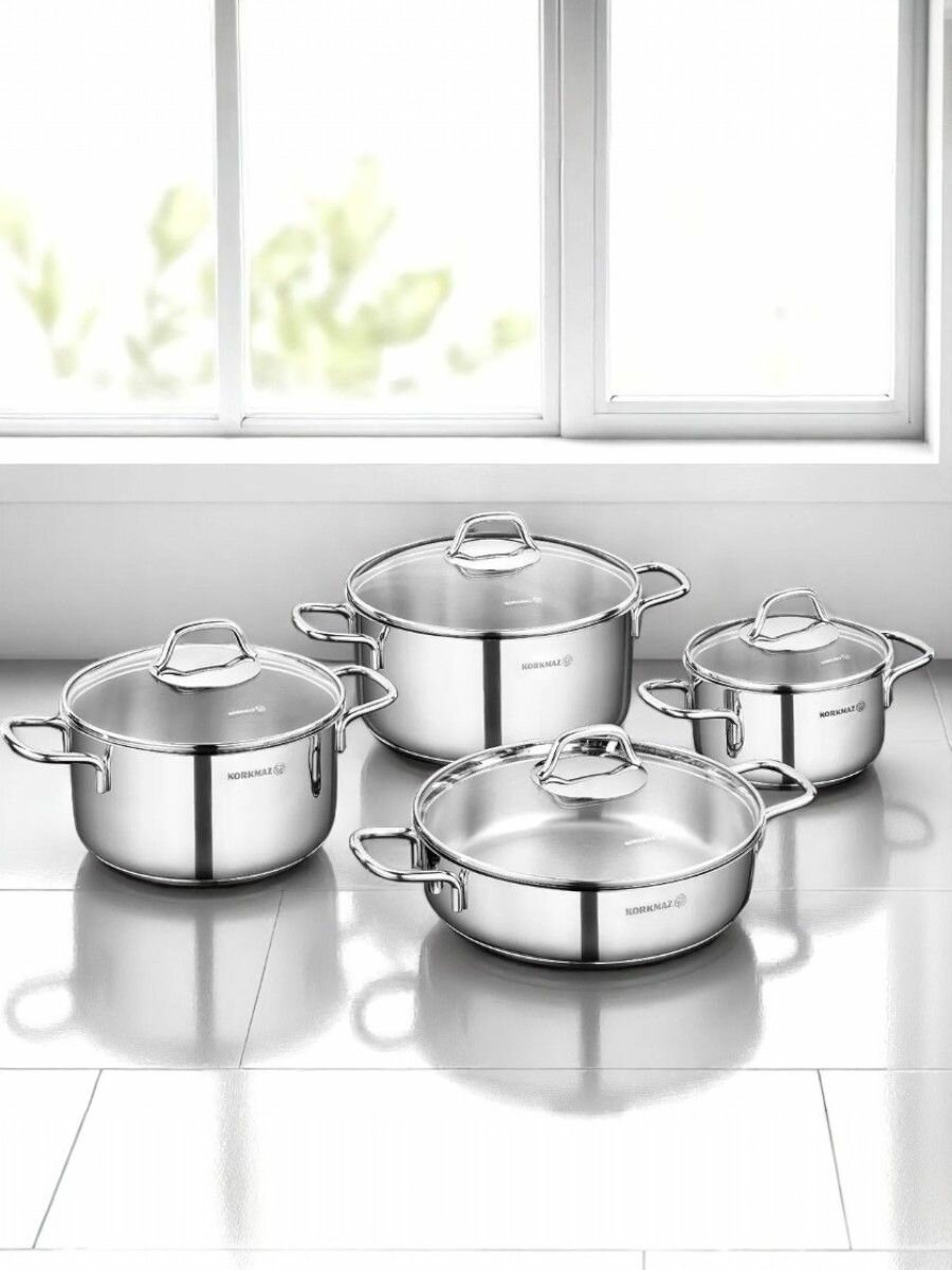 Набор посуды Korkmaz Perla из 8 предметов