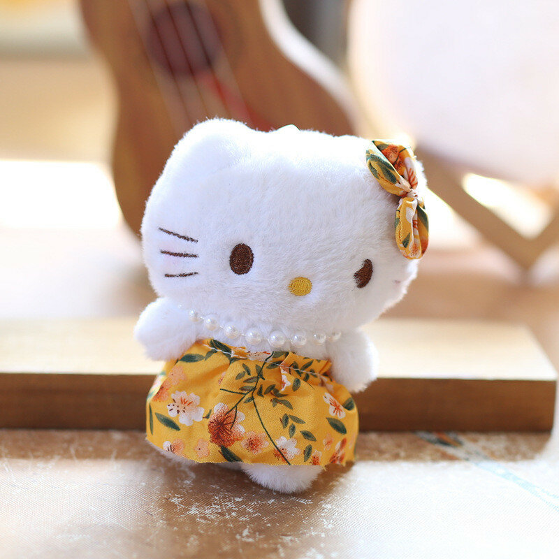 Кошелек кот мягкий плюш с наполнителем из пп хлопка для аксессуара для сумки для путешествий желтый