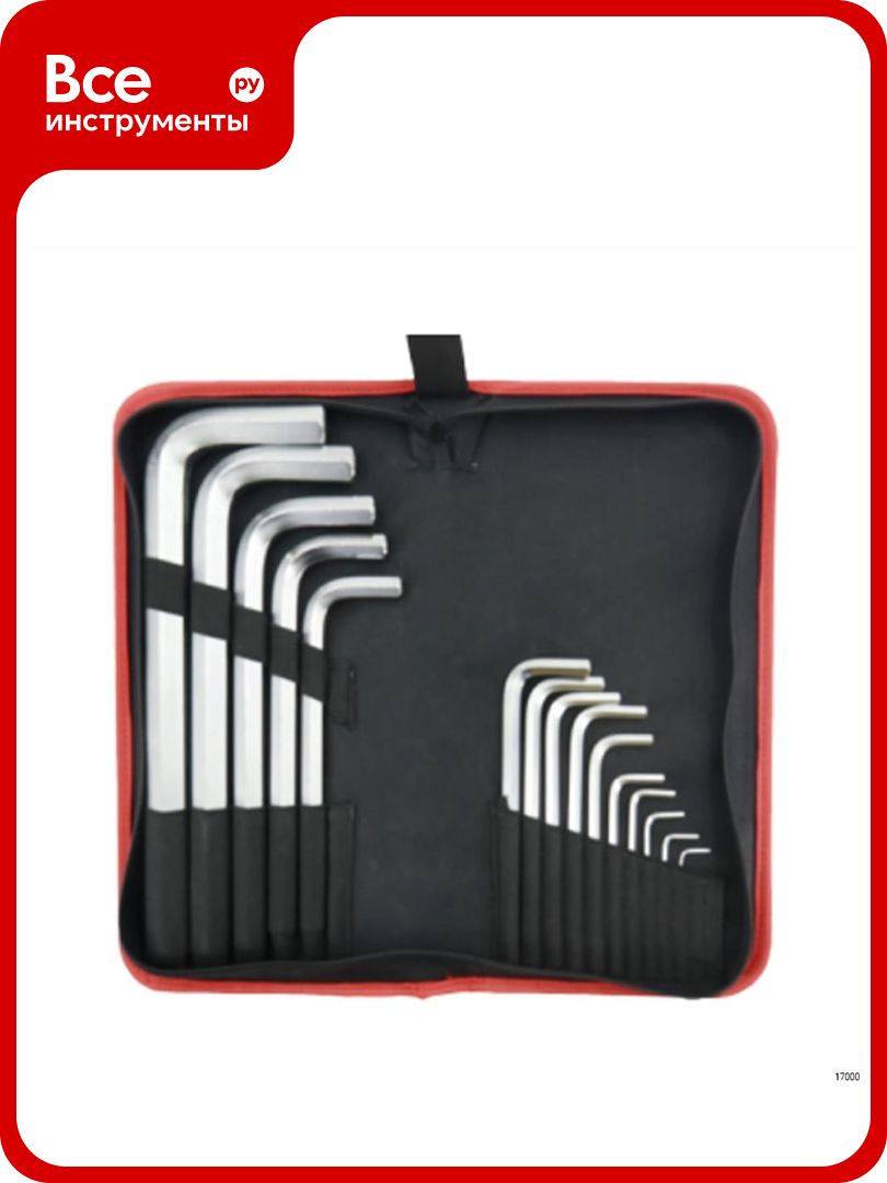 Набор шестигранных ключей YATO 15 шт. YT-58211