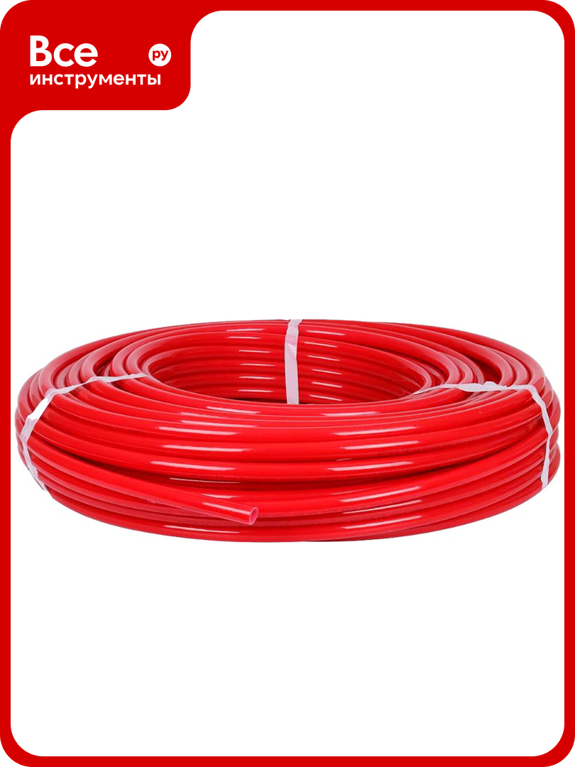 Труба из сшитого полиэтилена ROMMER pe-xa 16x2 бухта 100 метров с кислородным слоем красная Rpx-0002-101620 RG0091C09FT5A2