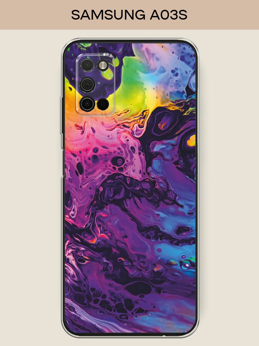 Чехол на Samsung Galaxy A03S / Самсунг Галакси A03S с принтом ACID fluid