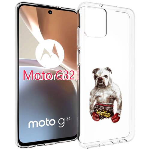 Чехол MyPads боксер для Motorola Moto G32 задняя-панель-накладка-бампер чехол mypads собака боксер для motorola moto e32 задняя панель накладка бампер